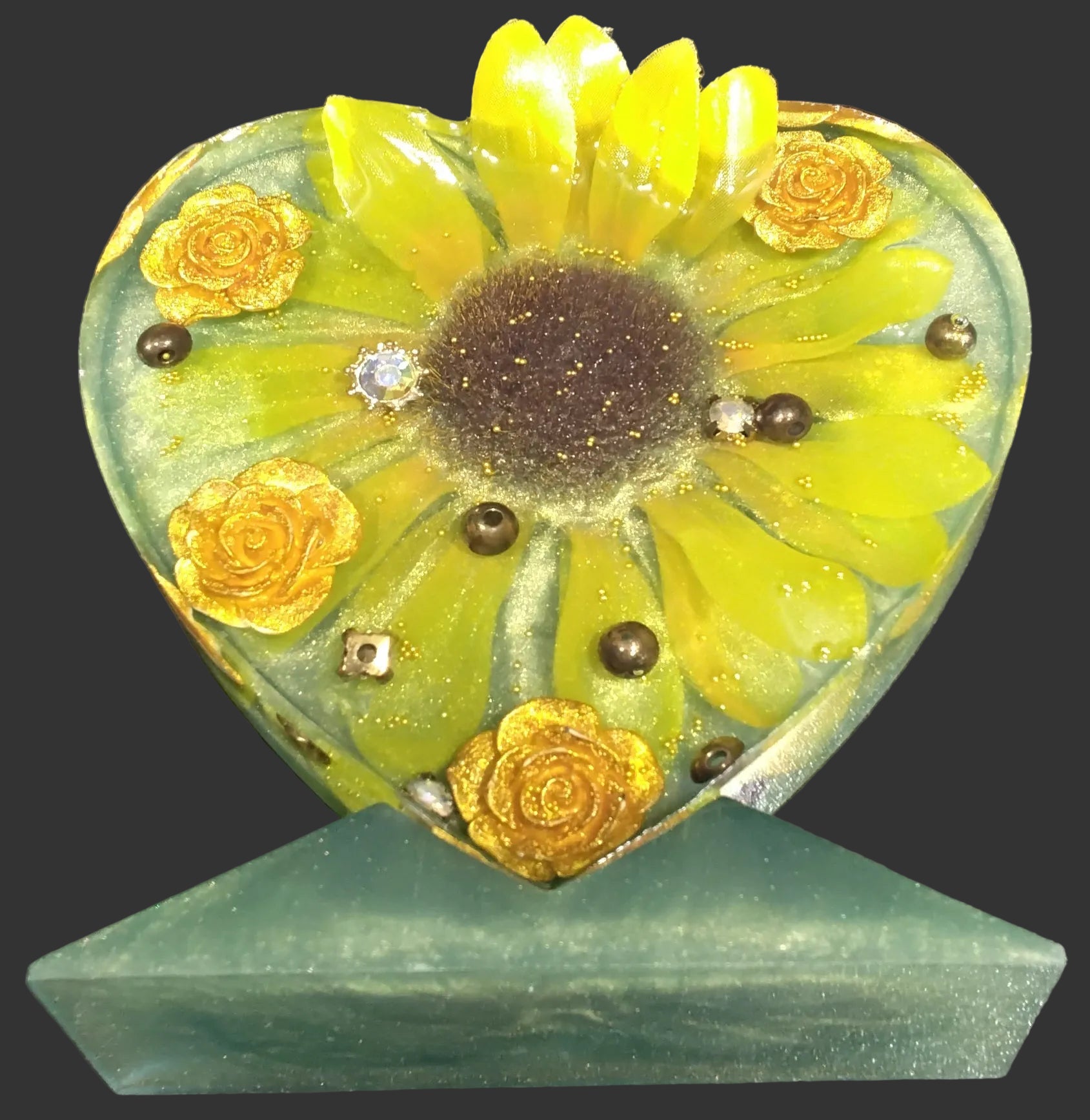 Resin Sunflower Figurine