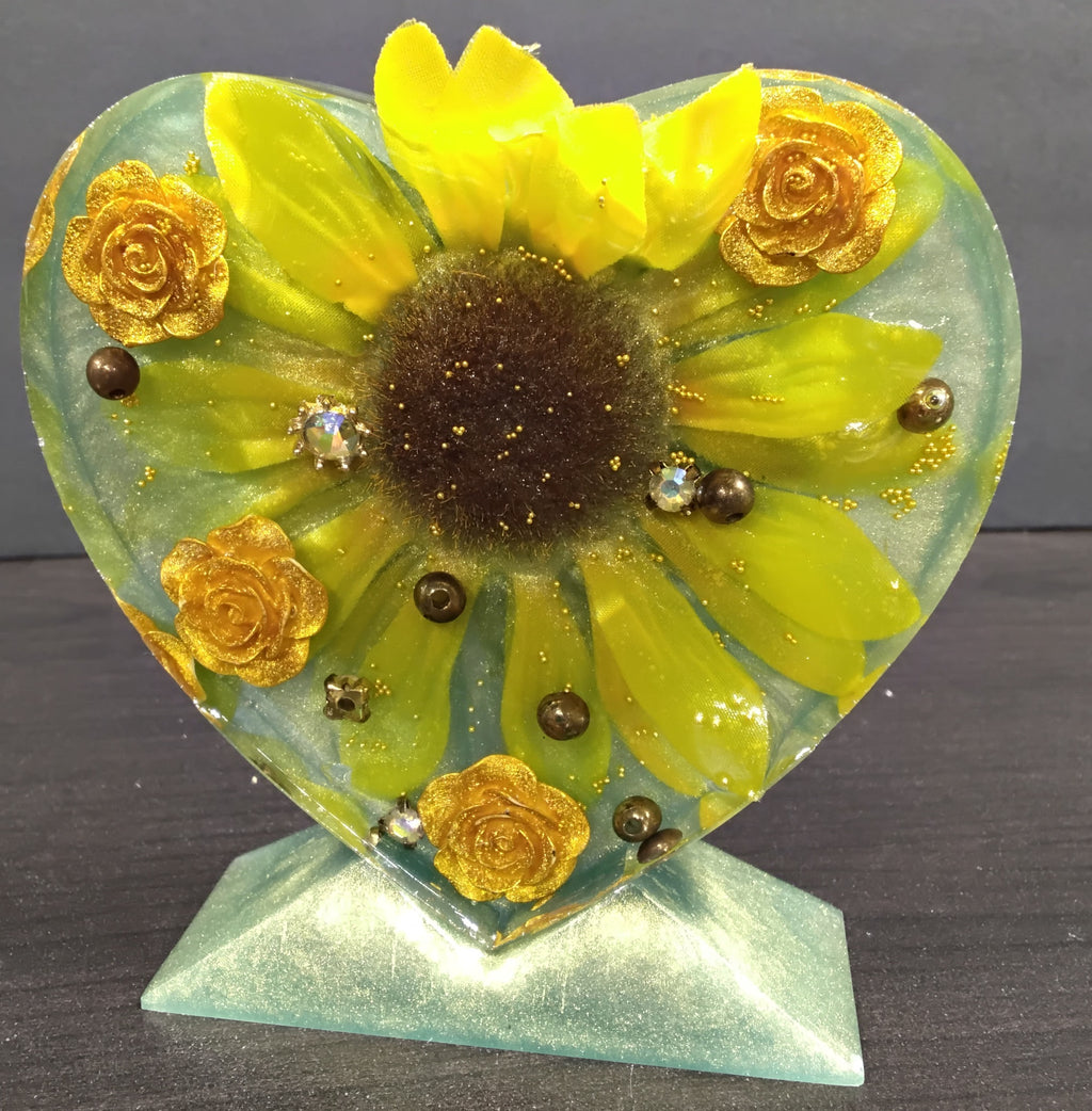 Resin Sunflower Figurine